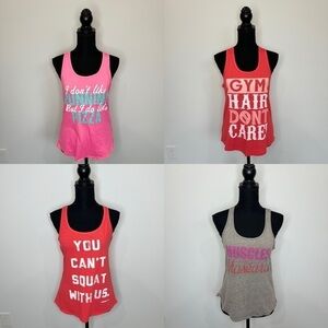 Mean Girls Women's Gym Tank Tops 4-Pieces (Small)